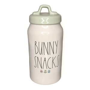 Rae Dunn Easter Bunny Snacks Canister Cookie Jar‎
